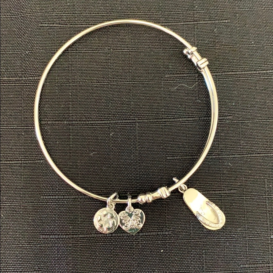 Angelica Silver Flip Flop Bracelet